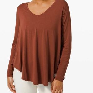 Lululemon up for downtime long sleeve shirt - size 6